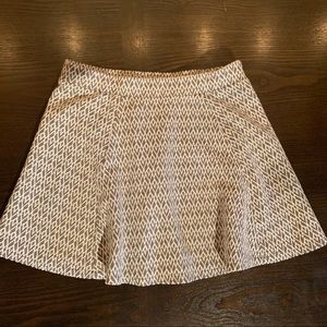 Aéropostale grey and white printed skater skirt